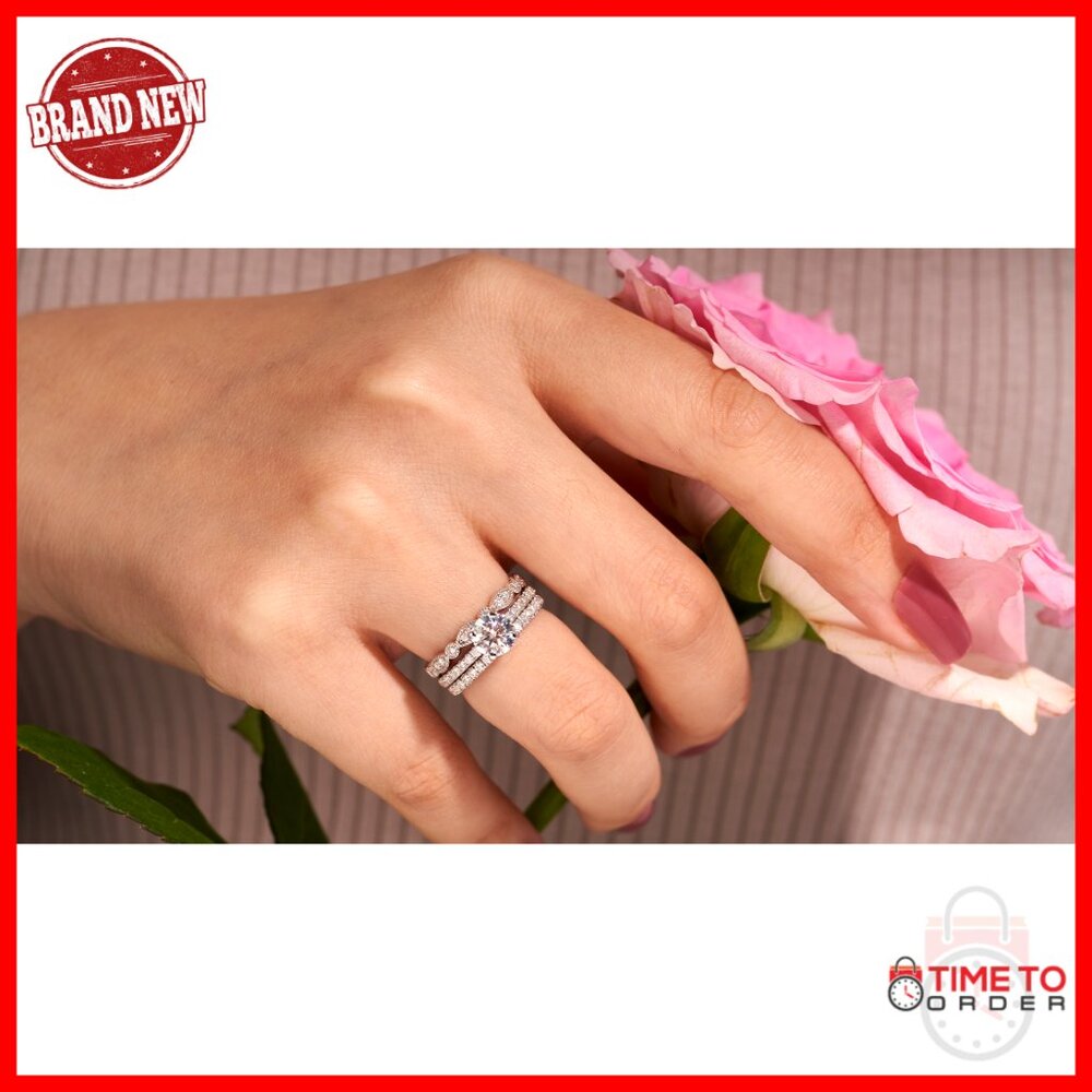 Moissanite Eternity Band Stackable Engagement Rin… - image 7